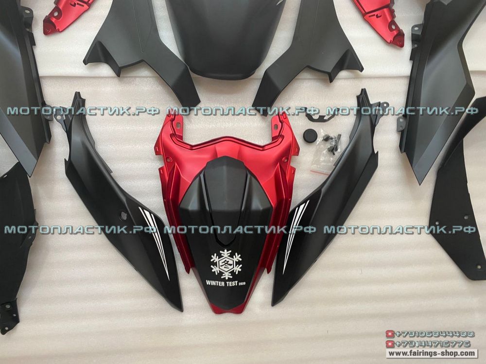 Комплект пластика Kawasaki Ninja 400/Ninja 250 2018-2020 Красный матовый